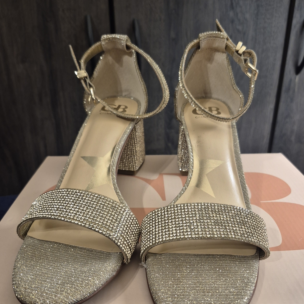 Gianni Bini Gold Strappy Heels